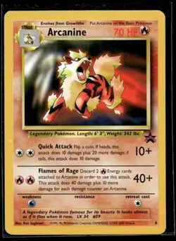 2000 Promos - Wizards Black Star Arcanine Stage 1/Promo #6 - Image 1