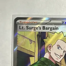 Lt. Surge’s Bargain 170/132 Double Rare Holo Mega Evolution MEG Pokemon TCG NM - Image 3