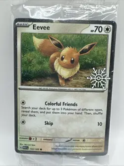 Eevee 133/165(Holiday Calendar)Stamped Sealed Pokemon Scarlet & Violet 151 Mint - Image 1