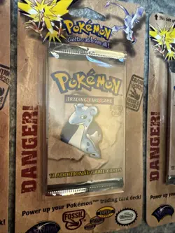 Rare 1999 FACTORY SEALED ... Pokemon Fossil booster packs. Full art set - Image 3