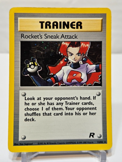 Rocket's Sneak Attack 16/82 Holo Rare Unlimited Team Rocket Pokemon 586 - Image 1