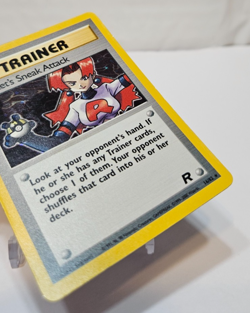Rocket's Sneak Attack 16/82 Holo Rare Unlimited Team Rocket Pokemon 586 - Image 5
