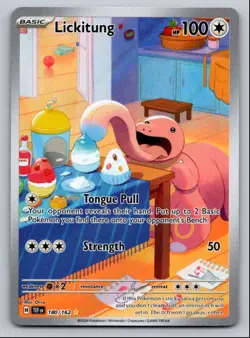 2024 SCARLET & VIOLET SERIES - TEMPORAL FORCES LICKITUNG ILLUSTRATION RARE #180 - Image 1
