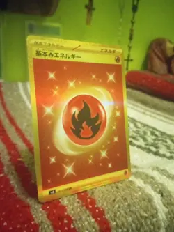 Fire Energy Gold Ultra Rare Ruler Of The Black Flame 141/108 Japanese Pokemon NM - Image 4