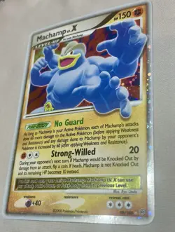 2008 Pokemon Diamond & Pearl Stormfront Machamp LV.X Holo #98/100 NM - Image 2