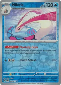 MILOTIC 050/167 TWILIGHT MASQUERADE POKEMON (REVERSE HOLO, NM) - Image 1