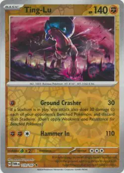 TING-LU 110/167 TWILIGHT MASQUERADE POKEMON (REVERSE HOLO, NM) - Image 1