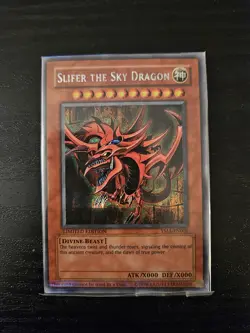 Yu-Gi-Oh! TCG Slifer The Sky Dragon YMA-EN001 Secret Rare Promo SEALED - Image 1