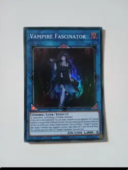 Yugioh | vampire fascinator | bach-en048 | super rare | 1st edition | near mint - Image 1