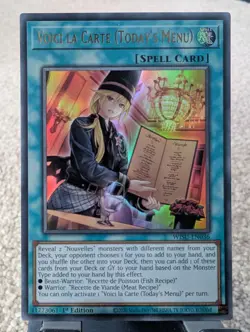 YuGiOh! Voici La Carte (Today's Menu) WISU-EN036 Ultra Rare 1st Ed - Image 1