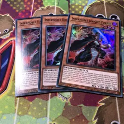 x3 Infernoble Knight Turpin DUNE-EN014 Super Rare YuGiOh - Image 1