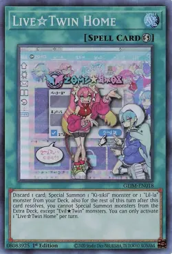 Live Twin Home GEIM-EN018 1st Super Rare NM Yu-Gi-Oh! DNA GAMES - Image 1