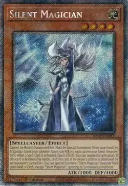 Yugioh! Silent Magician - RA02-EN012 - Platinum Secret Rare - 1st Edition Near M - Image 1