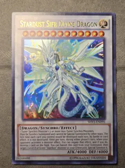 Stardust Sifr Divine Dragon SHVI-EN096 Ultra Rare Unlimited Ed. Lightly Played - Image 1