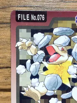Pokemon Carddass Card Golem File No.76 Bandai Pocket Monsters 1997 Japan - Image 3