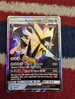 Pokemon TCG Dusk Mane Necrozma GX SM102 Sun Moon Promo Card - Image 1