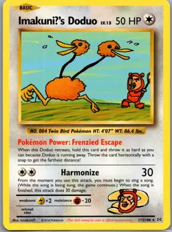 ImakuniU's Doduo 112/108 Non Holo XY - Evolutions - Pokemon Card - NM - Image 1