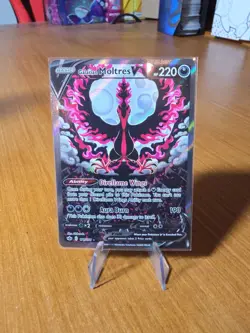Galarian Moltres V Alt Art Chilling Reign Pokemon Card 177/198 2021 NM /w frame - Image 3