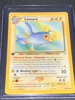 Lanturn [NM] 1st Edition Neo Revelation Set - Pokemon Card 32/64 - Image 1