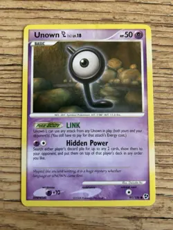 UNOWN 91/106 Diamond & Pearl Great Encounters - Non Holo - Pokemon card LP+ - Image 1