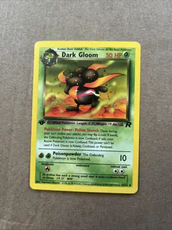 Pokemon Card - Dark Gloom/ First Edition / Team Rocket / Lp/ 36/82 - Image 1