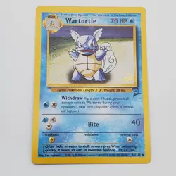 WARTORTLE W PROMO Stamped Pokemon Card - WOTC Base Set 2 63/130 - NM/LP - Image 1