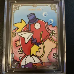 Pokemon Chinese Comic Art card Metal slab Magikarp Full Art Holo Rare Graded - Image 3