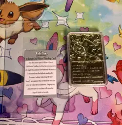 1999 Pokemon Charizard Gold Plated Trading Card Burger King - Image 2