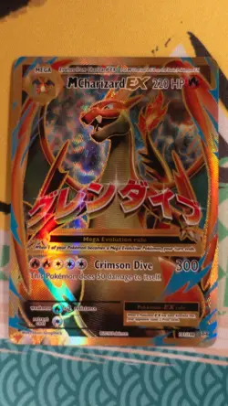 Pokemon Mega Charizard EX Full Art XY Evolutions Card 101/108 MP - Image 1