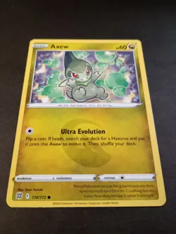 Pokemon Brilliant Stars Axew Common Card 110/172 NM - Image 1