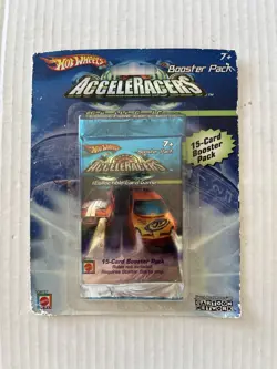 Hot Wheels AcceleRacers 15 Card Booster Pack Collectible Card Game - Image 1