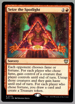 Seize the Spotlight 0179 Non Foil Rare Thunder Junction MTG Near Mint - Image 1