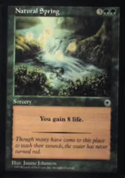 Natural Spring - Portal: #176, Magic: The Gathering Nm R124 - Image 1