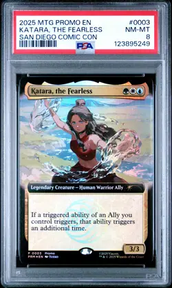 2025 MTG PROMOS SAN DIEGO COMIC CON 2025 #0003 KATARA, THE FEARLESS PSA 8 - Image 1