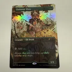 Llanowar Elves FOIL 0012 Secret Lair Countdown Kit SLC MTG Rare Unplayed Mint NM - Image 1