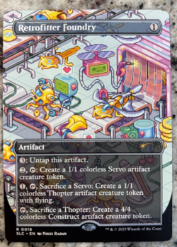 MTG Secret Lair Encyclopedia of Magic the Gathering Retrofitter Foundry RARE (c) - Image 1