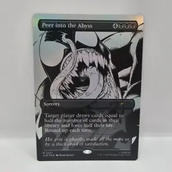 Peer into the Abyss NM #2021 Rainbow Foil (Inks) MTG Secret Lair - Image 1