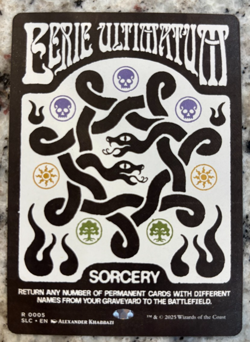 MTG Secret Lair Encyclopedia of Magic the Gathering Eerie Ultimatum RARE (c) - Image 1