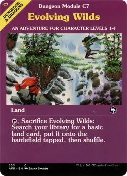 FOIL - Evolving Wilds (Dungeon Module) - Adventures in the Forgotten Realms (AFR - Image 1
