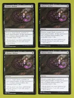 Liliana's Defeat x4 Hour of Devastation 4x Playset Magic the Gathering MTG - Image 1