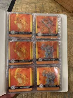 Pokemon Series 1 Sticker Collectible Album Vintage 1999 With 72 Action Flipz - Image 3