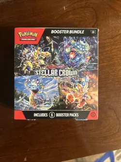 Pokemon TCG Scarlet & Violet Stellar Crown Booster Bundle Factory Sealed - Image 1