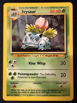Ivysaur Uncommon Base Set 2 044/130 NM - Image 1
