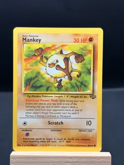 1999 Pokemon Jungle - MANKEY #55 - Near Mint - Image 1