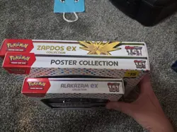 Pokemon TCG 151 Set Of 3 Collection Boxes - Poster, Alakazam, Zapdos - Image 3