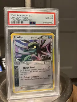 Pokemon Cradily Delta Species Holo 2/110 Vintage 2006 Psa 8 Nm-Mt - Image 1