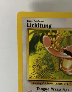 Pokemon TCG Lickitung Jungle 38/64 Regular Unlimited Uncommon Vintage 1999 LP - Image 3