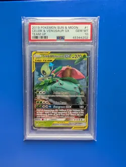 Pokemon Team Up - Celebi & Venusaur GX (1/181) PSA 10 - Image 2