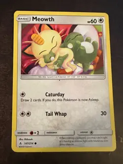 Pokemon Meowth - 147/214 - Common NM-Mint Unbroken Bonds - Image 1