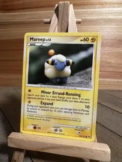 Pokemon Platinum Faint Print Error Mareep #82/127 NM - Image 1
